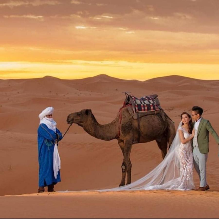 Hotel Sahara camel trek camp Merzouga Exterior foto