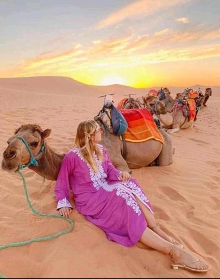 Hotel Sahara camel trek camp Merzouga Exterior foto